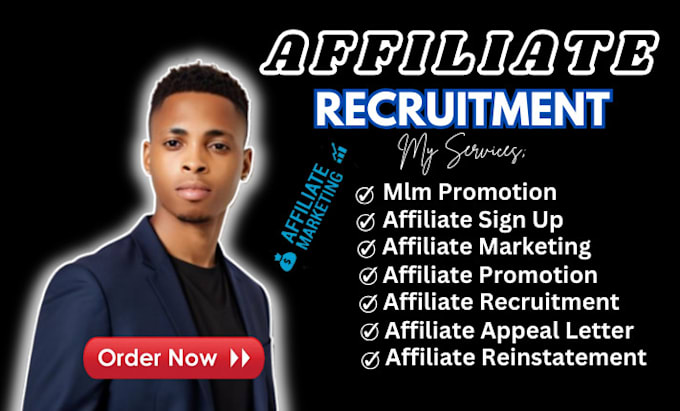 Gig Preview - Affiliate recruitment, affiliate link promotion, MLM  sales funnel, link sign up