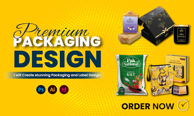 Gig Preview - Create stunning product packaging and label design