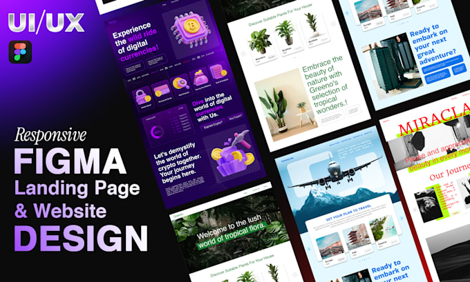 Gig Preview - Do figma landing page, saas landing page, website mockup, website redesign