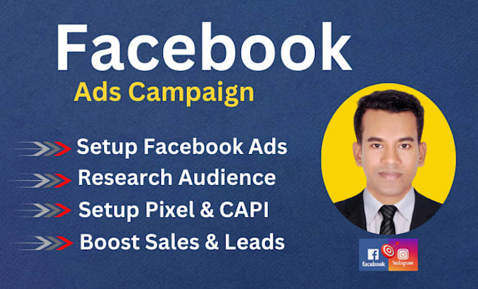 Gig Preview - Setup facebook ads campaign for leads and sales