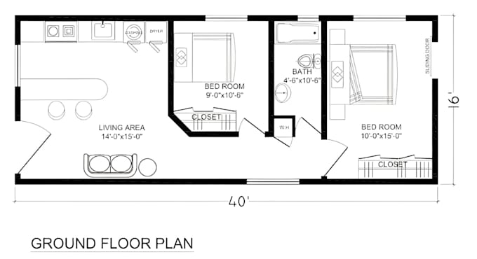 Gig Preview - Be your draftsman for house plans on autocad