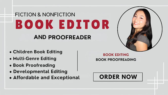 Gig Preview - Developmental edit proofread and format your novel fiction and nonfiction books