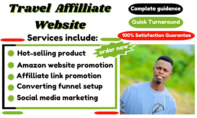 Gig Preview - Promote your amazon affiliate site and market clickbank travel offers