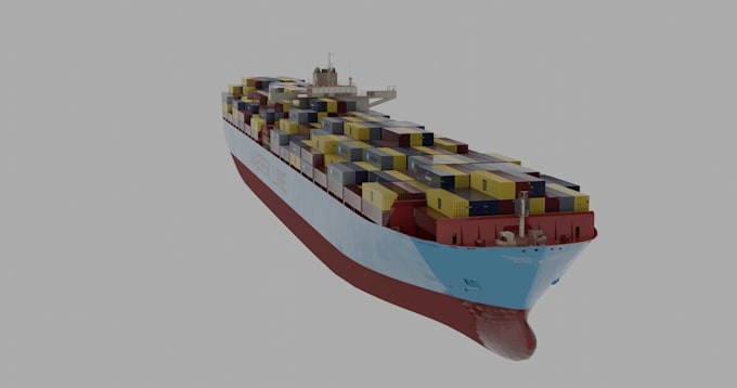 Gig Preview - Render realistic 3d ship animation, 3d yacht animation, 3d truck model