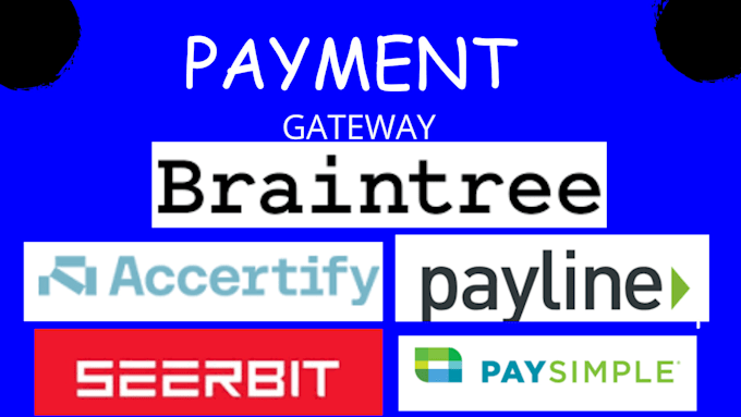 Gig Preview - Create braintree payment paysimple payment payline payment do accertify payment