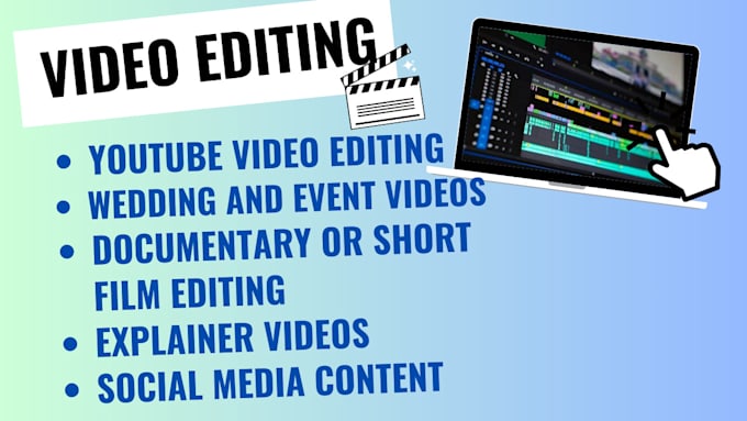 Gig Preview - Do any professional video editing in 24 hours