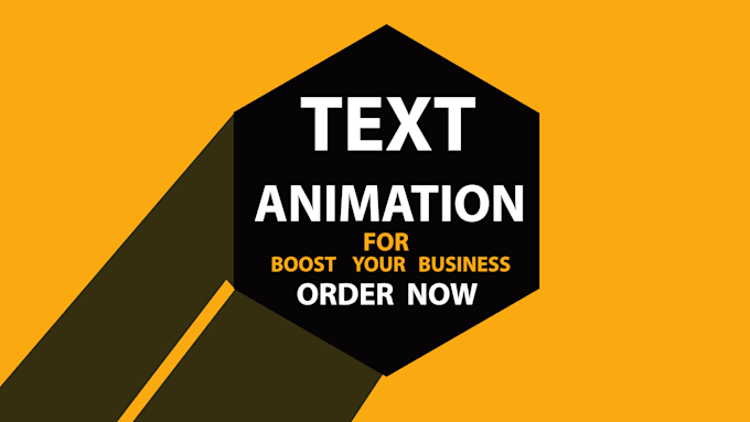 Bestseller - create an eye catching  text animation for your  business