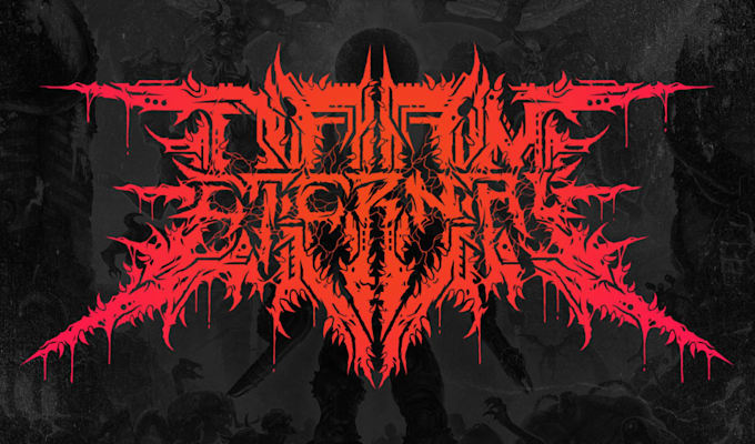 Gig Preview - Create a black death brutal doom metal logo for your company