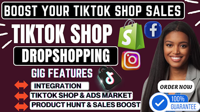 Gig Preview - Set up tiktok shop,instagram shop facebook shop or tiktok affiliate tiktok ads