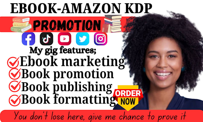 Gig Preview - Do book formatting amazon kdp book publishing ebook ghostwriter, book promotion