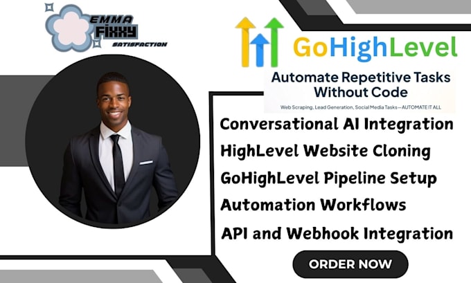 Gig Preview - Setup gohighlevel pipeline clone highlevel website gohighlevel conversation ai