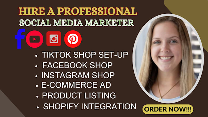 Bestseller - setup tiktok shop facebook shop ig, do product listing with shopify integration