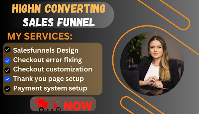 Gig Preview - Build funnels and fix errors in gohighlevel clickfunnels and thrivecart