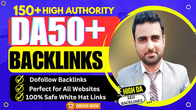 Gig Preview - Do SEO backlinks high da authority high quality dofollow link building service