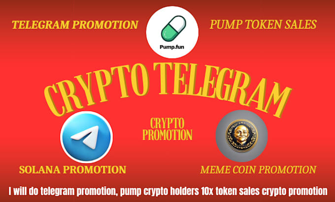 Gig Preview - Do telegram promotion, pump crypto holders 10x token sales crypto promotion