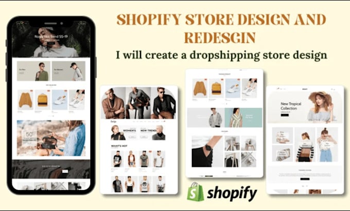 Gig Preview - Redesign shopify website design shopify website redesign shopify store design