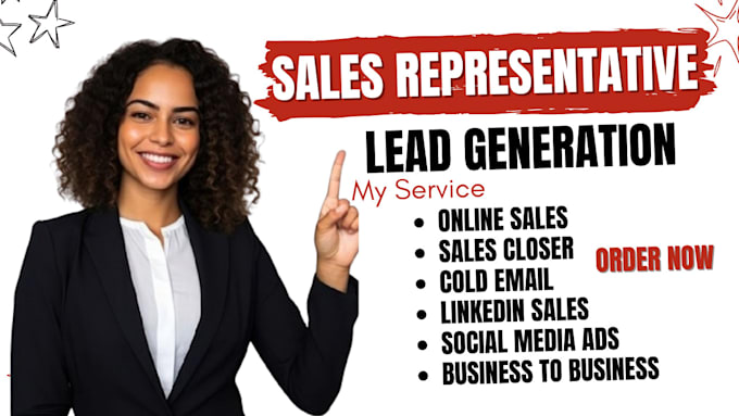 Gig Preview - Be your remote sales closer, sales representative, converting sale for business