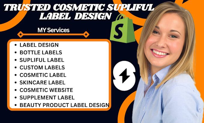 Gig Preview - Design cosmetic label design supliful label design cosmetic packaging design