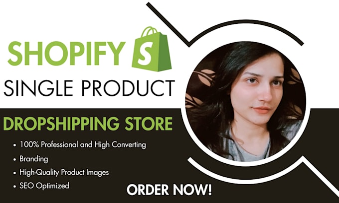 Gig Preview - Build passive income shopify dropshipping store, website