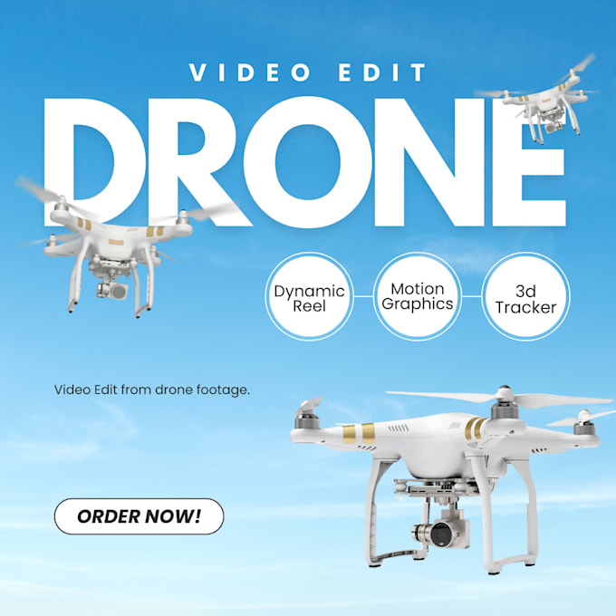 Gig Preview - Edit your drone videos footage for commercial real estate