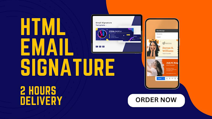 Bestseller - make clickable HTML email signature for gmail, outlook etc