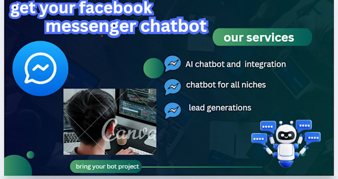 Gig Preview - Facebook messenger chatbot , messenger chatbot , API