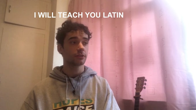 Gig Preview - Teach you latin on zoom