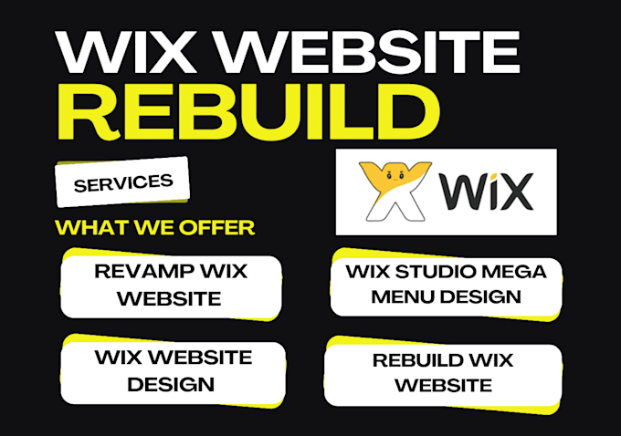 Bestseller - wix website rebuild wix website design wix studio mega menu, wix ecommerce