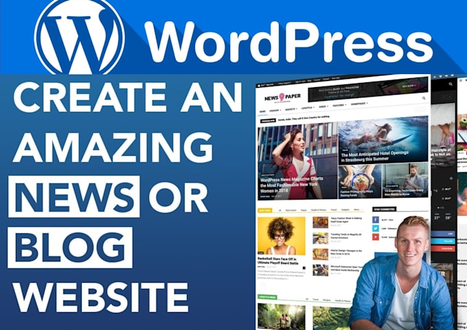 Gig Preview - Create a professional automated blog wordpress news website