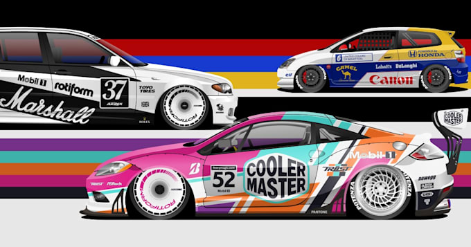 Gig Preview - Design a custom livery for police car, assetto corsa competizione iracing sport