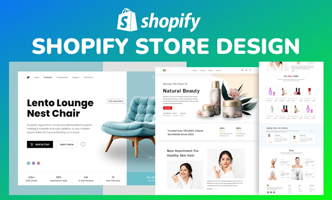 Gig Preview - Do shopify store design, shopify website design, shopify seo, dropshipping store