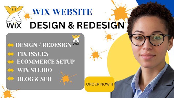 Gig Preview - Design wix studio mega menu wix website rebuild wix website wix ecommerce