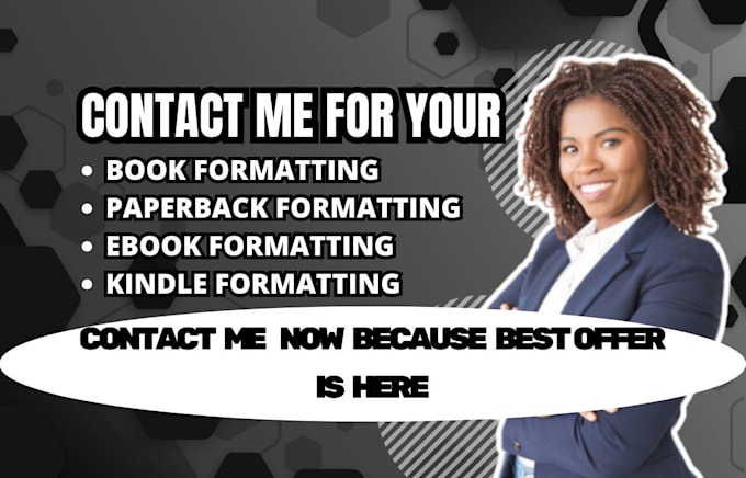 Gig Preview - Be your book formatting paperback formatting ebook formatting kindle formatting