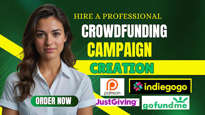 Bestseller - do crowdfunding campaign creation on gofundme kickstarter indiegogo fundraising