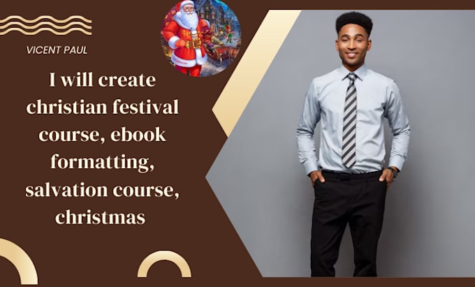 Gig Preview - Create christian festival course, ebook formatting, salvation course, chrismas