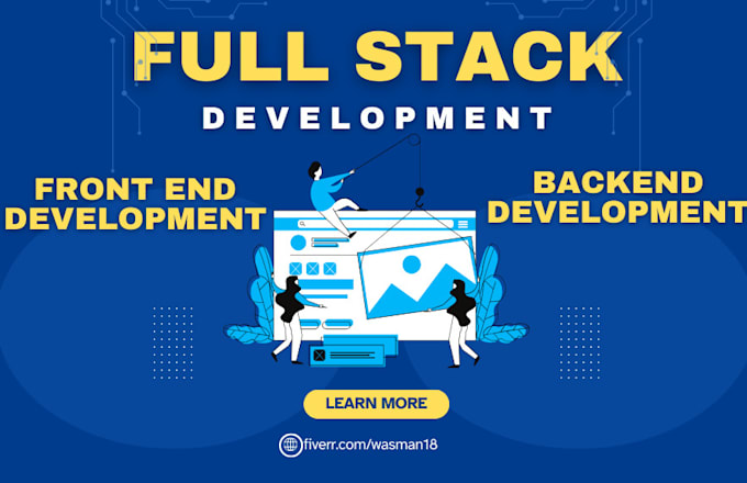 Gig Preview - Do website development as full stack developer, front end developer