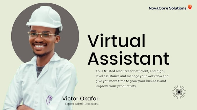 Gig Preview - Be your virtual assistant and accurate data entry specialist