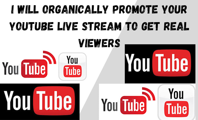 Gig Preview - Organically promote your youtube live stream to get real viewers