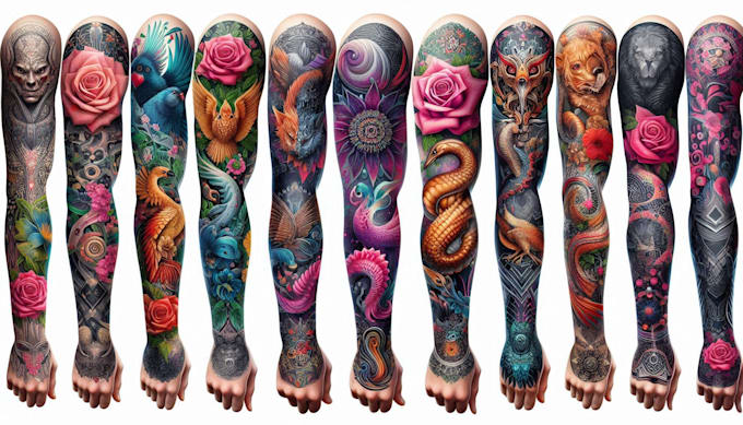 Bestseller - create custom tattoo design, tattoo sleeve