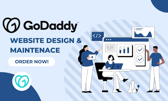 Gig Preview - Design or redesign your godaddy website with godaddy builder, godaddy ecommerce