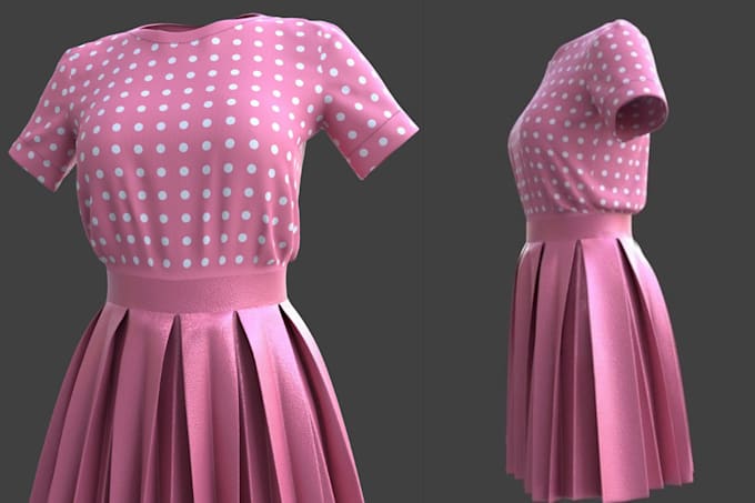 Gig Preview - Model 3d cloth mockup for 3d fashion garment rendering, clo3d clothing animation