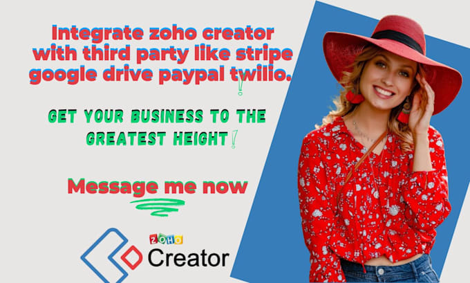 Gig Preview - Integrate zoho creator with third party like stripe google drive paypal twilio