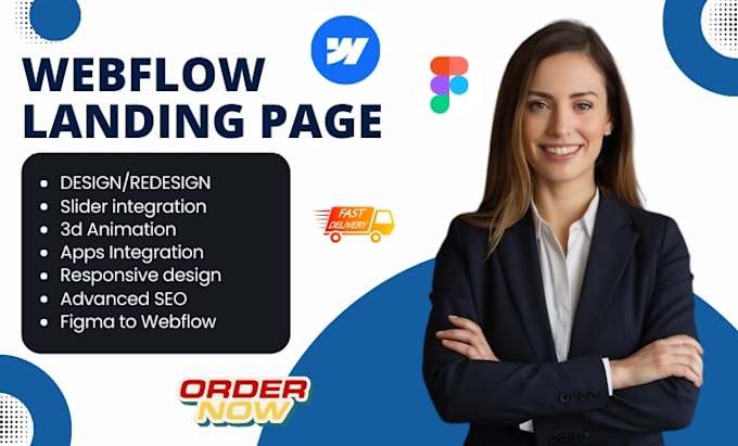 Bestseller - webflow landing page redesign webflow landing page design webflow landing page