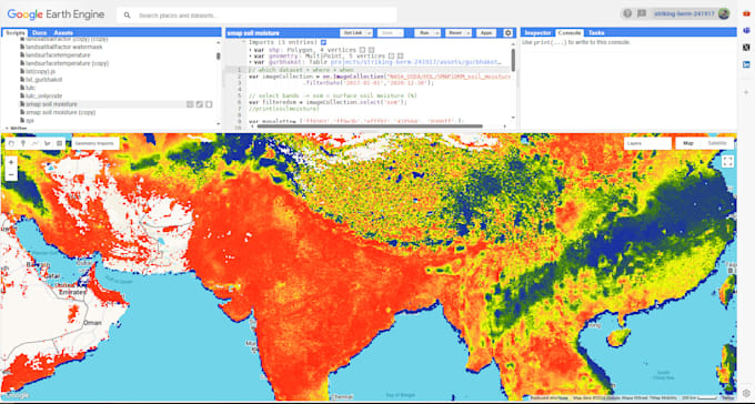 Gig Preview - Analyze geospatial data using google earth engine for mapping and insights