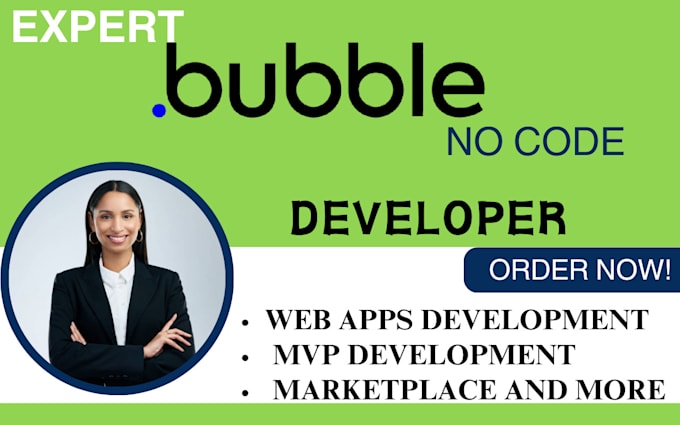 Bestseller - build bubble io bubble website mvp web app bubble saas flutterflow app developer