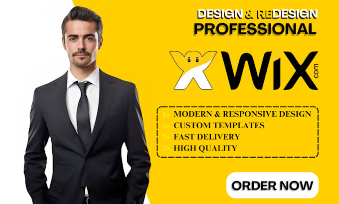 Gig Preview - Wix website redesign wix website design wix studio wix website design wix seo