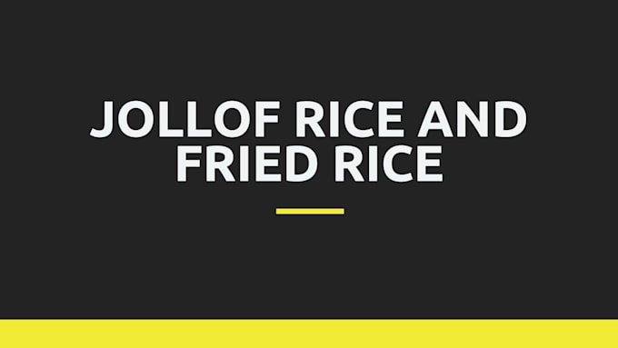 Gig Preview - Do  jollof and fried rice cover packaging design