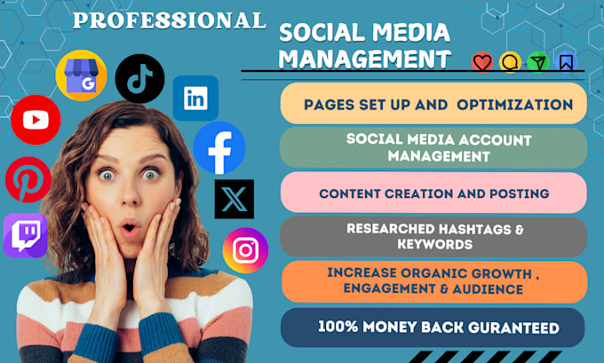 Gig Preview - Manage your social media and do content creation