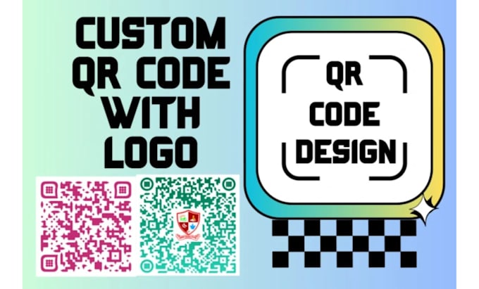 Gig Preview - Design professional qr code with business card, logo with qr code using canva