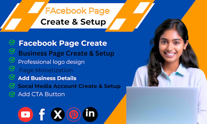 Gig Preview - Facebook business page manage and create and setup